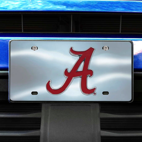 Fanmats Alabama Crimson Tide 3D Stainless Steel License Plate Fan Gear NCAA Alabama Crimson Tide