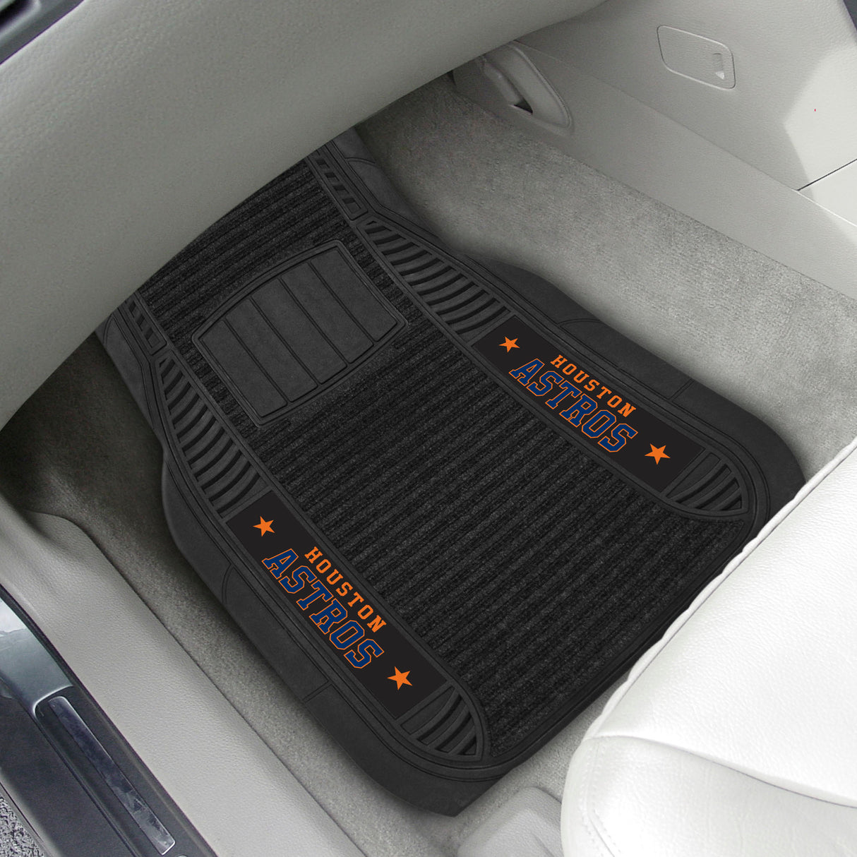 Fanmats Houston Astros 2 Piece Deluxe Car Mat Set