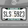 Fanmats Oakland Athletics Metal License Plate Frame Black Finish Fan Gear MLB Oakland Athletics