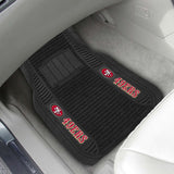 Fanmats San Francisco 49ers 2 Piece Deluxe Car Mat Set Fan Gear NFL San Francisco 49ers