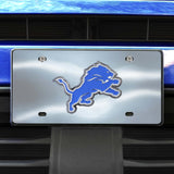 Fanmats Detroit Lions 3D Stainless Steel License Plate Fan Gear NFL Detroit Lions