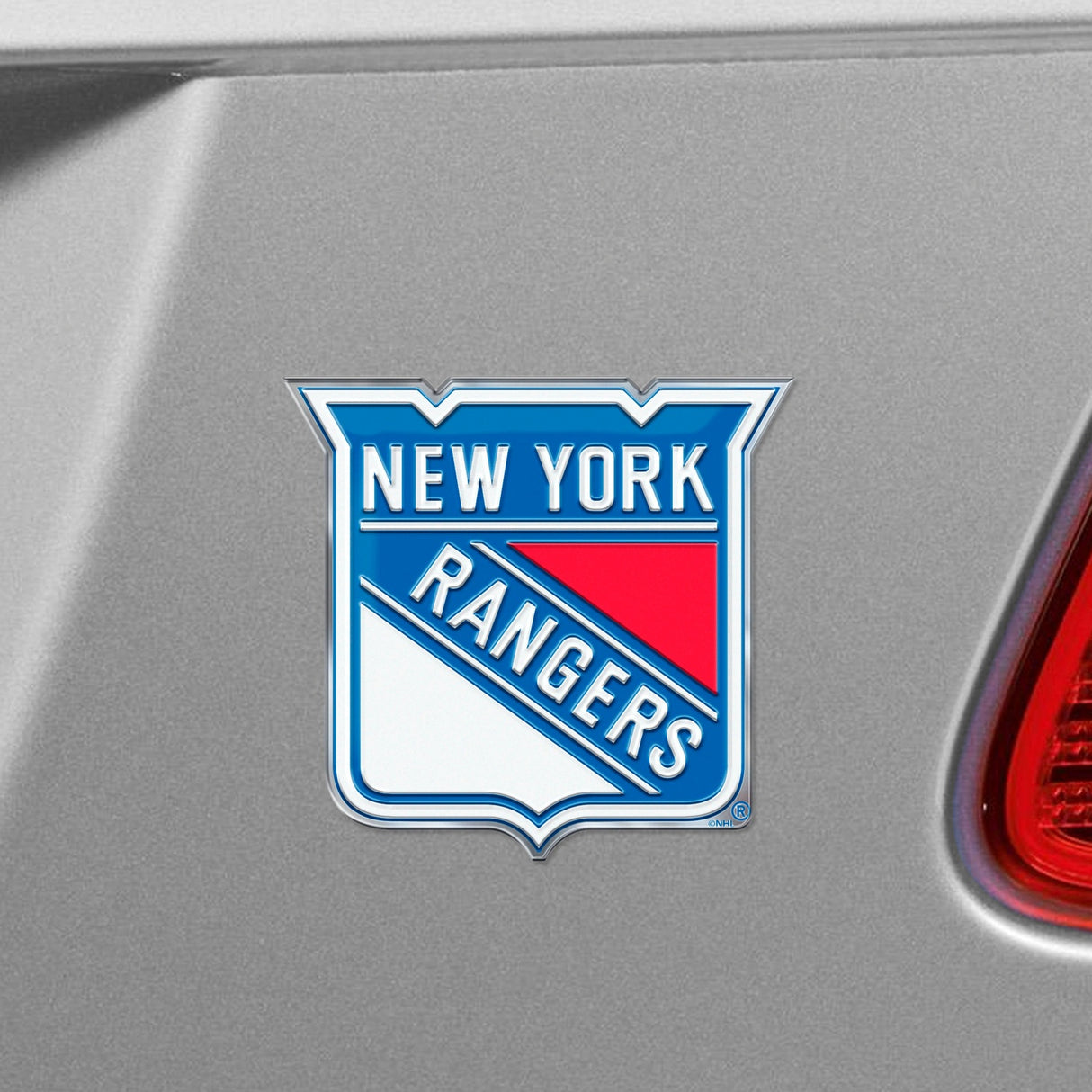 Fanmats New York Rangers Heavy Duty Aluminum Embossed Color Emblem Fan Gear NHL New York Rangers