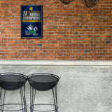 NCAA Notre Dame Fighting Irish - ND Large Metal Sign Fan Gear NCAA Notre Dame Fighting Irish