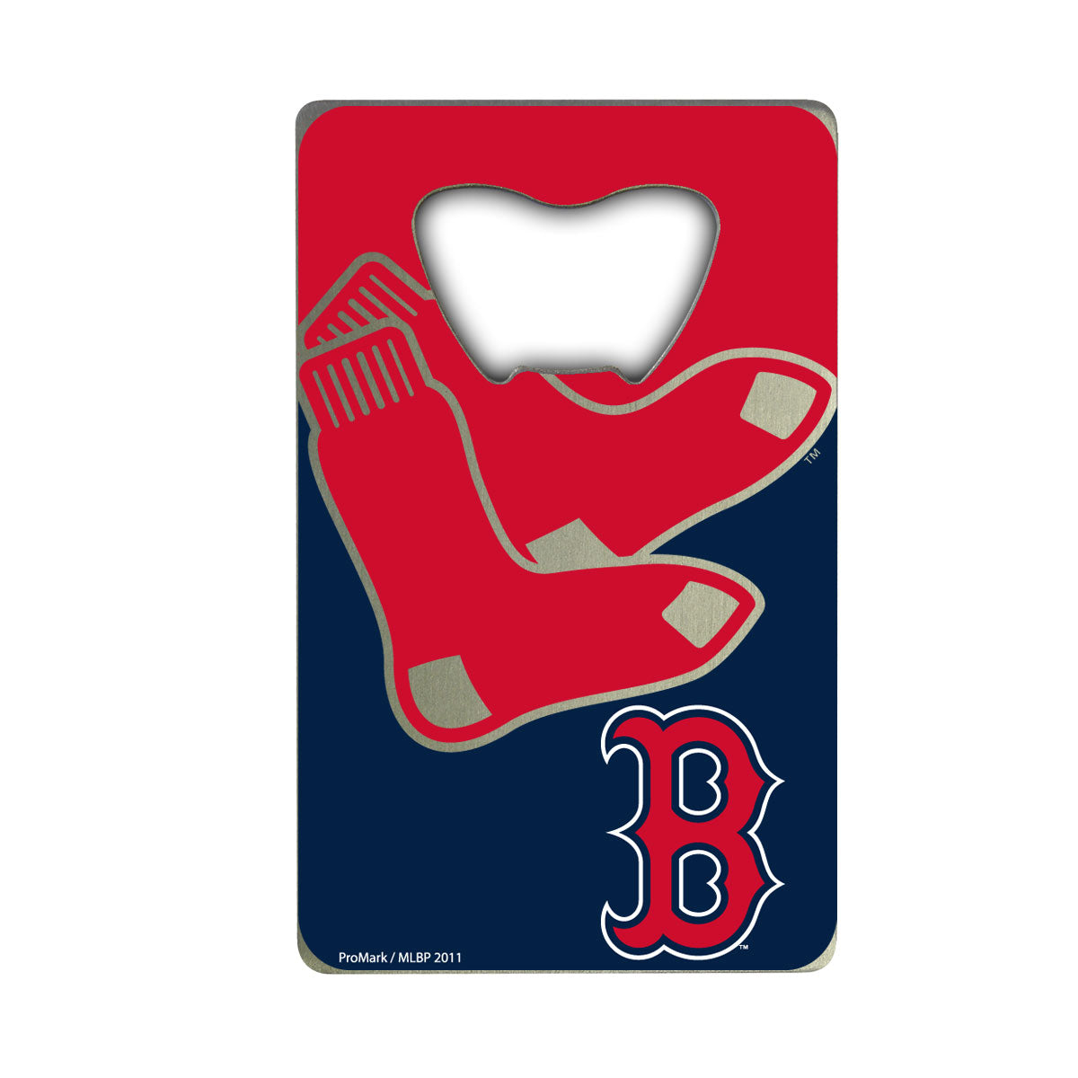 Fanmats Boston Red Sox Credit Card Style Bottle Opener - 2” x 3.25"