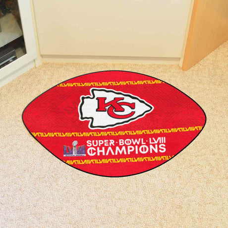 Fanmats Kansas City Chiefs Football Shaped Mat Fan Gear NFL Kansas City Chiefs