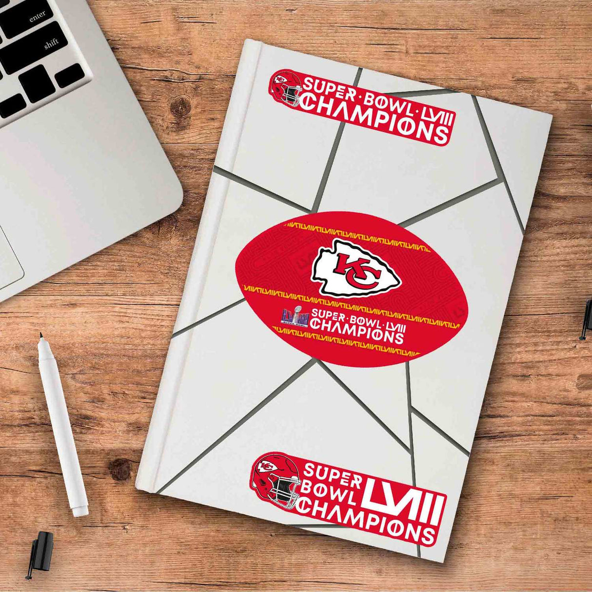 Fanmats Kansas City Chiefs Decal 3-Pack Set Fan Gear NFL Kansas City Chiefs