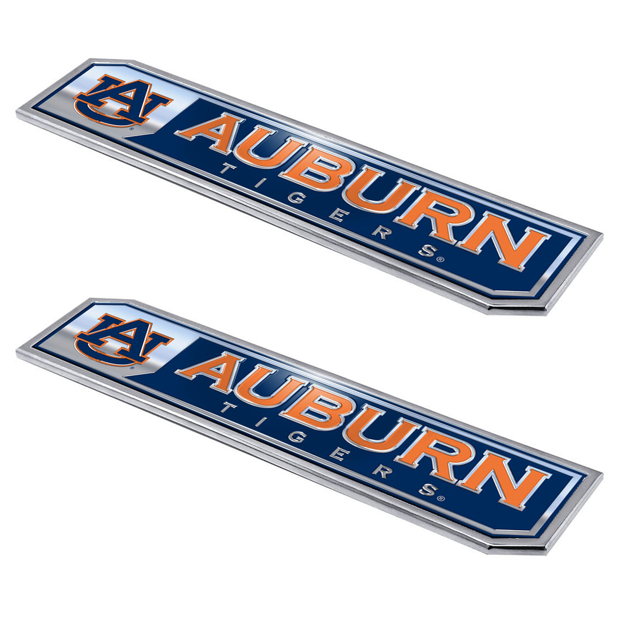 Fanmats Auburn Tigers 2 Piece Heavy Duty Aluminum Embossed Truck Emblem Set