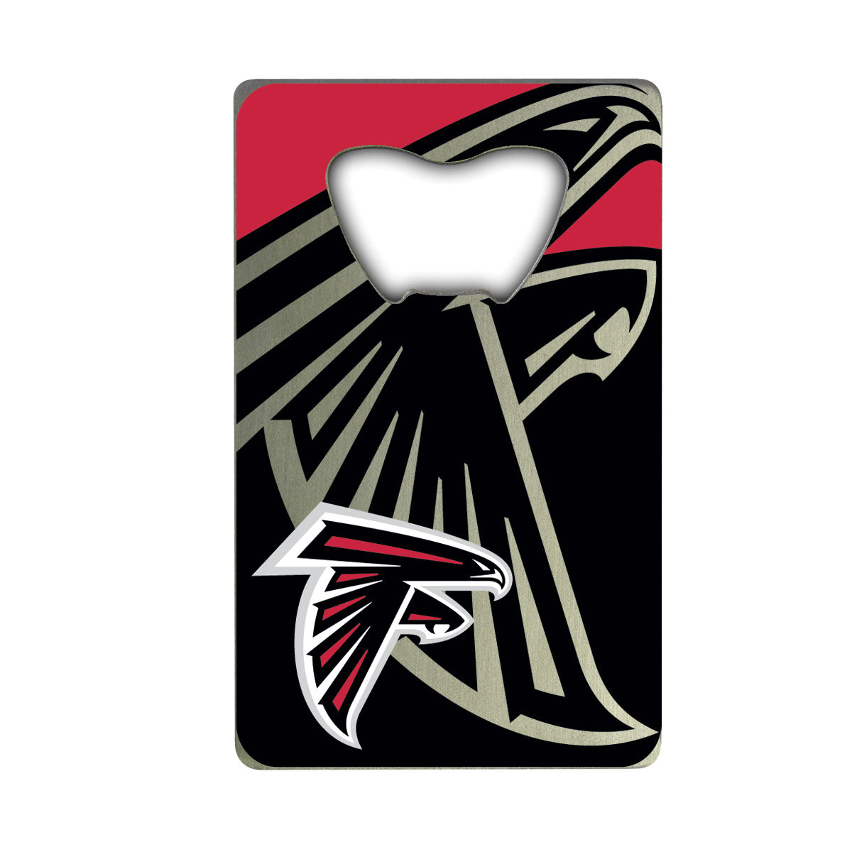 Fanmats Atlanta Falcons Credit Card Style Bottle Opener - 2” x 3.25"