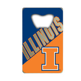 Fanmats Illinois Illini Credit Card Style Bottle Opener - 2” x 3.25" Fan Gear NCAA Illinois Fighting Illini