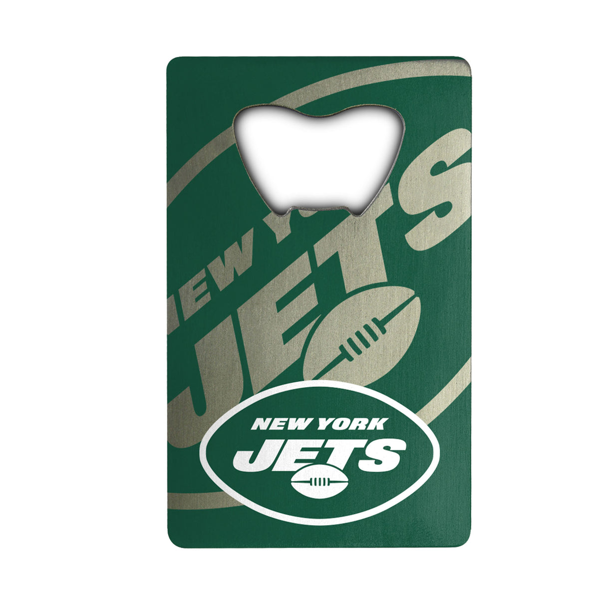 Fanmats New York Jets Credit Card Style Bottle Opener - 2” x 3.25"