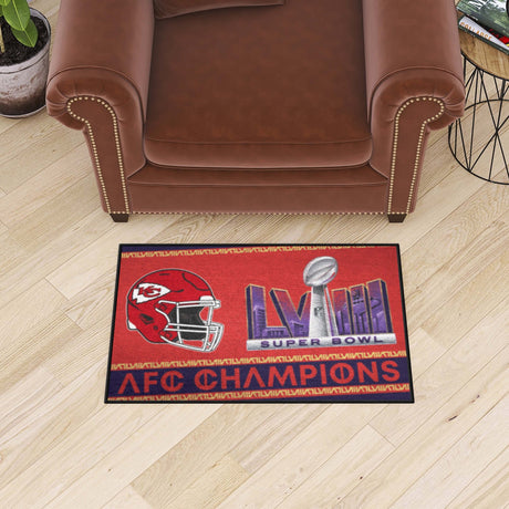 Fanmats Kansas City Chiefs Starter Mat Fan Gear NFL Kansas City Chiefs