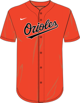 Nike Baltimore Orioles Youth Institutional Full Button Jersey