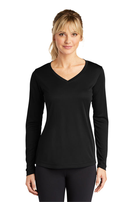 Sport-Tek Women's   Long Sleeve PosiCharge   Competitor V-Neck Tee