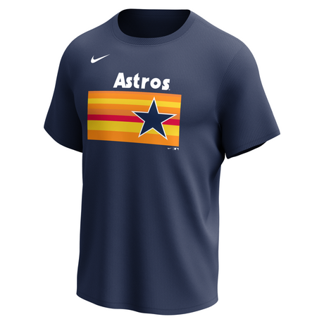 Nike Houston Astros Men's Crew Neck Synthetic City Connect Tee Fan Gear MLB Houston Astros