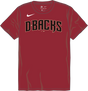 Nike Arizona Diamondbacks Men's Crew Neck Synthetic Tee Fan Gear MLB Arizona Diamondbacks
