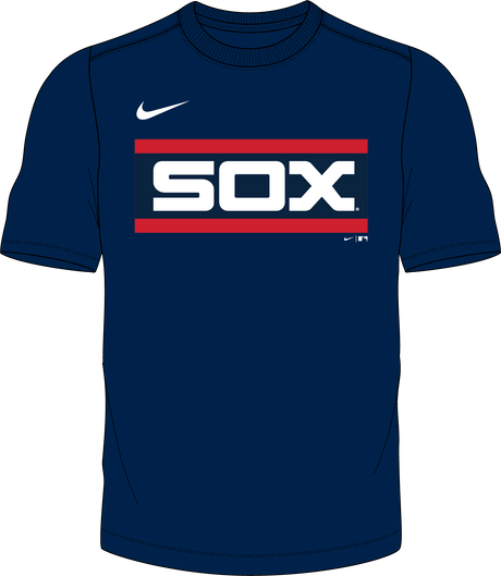 Nike Chicago White Sox 1976-85 Youth Institutional Short Sleeve Cooperstown Crew Neck Fan Gear MLB Chicago White Sox