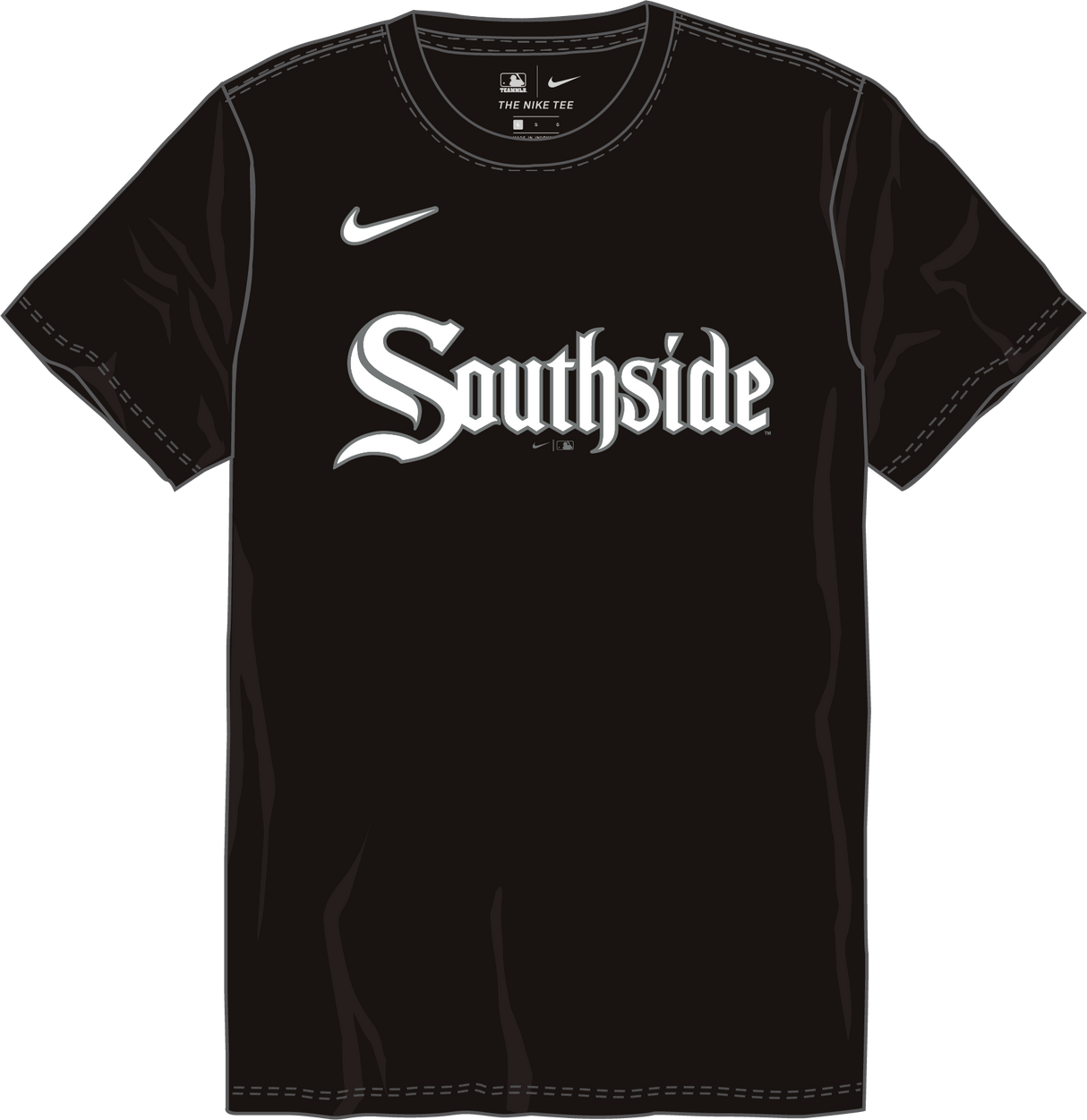 Nike Chicago White Sox 1976-85 Youth Institutional Short Sleeve Cooperstown Crew Neck Fan Gear MLB Chicago White Sox