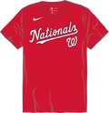 Nike Washington Nationals Men's Crew Neck Synthetic Tee Fan Gear MLB Washington Nationals