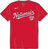 Nike Washington Nationals Men's Crew Neck Synthetic Tee Fan Gear MLB Washington Nationals