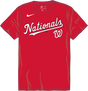 Nike Washington Nationals Men's Crew Neck Synthetic Tee Fan Gear MLB Washington Nationals