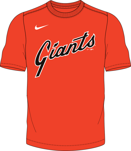 Nike San Francisco Giants 1982 Youth Institutional Short Sleeve Cooperstown Crew Neck Fan Gear MLB San Francisco Giants