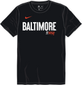 Nike Baltimore Orioles Youth Crew Neck Synthetic City Connect Tee