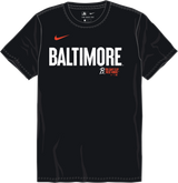 Nike Baltimore Orioles Youth Crew Neck Synthetic City Connect Tee