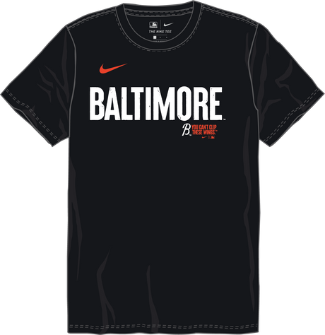 Nike Baltimore Orioles Youth Crew Neck Synthetic City Connect Tee