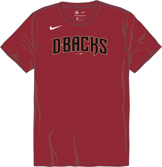Nike Arizona Diamondbacks Youth Crew Neck Synthetic Tee