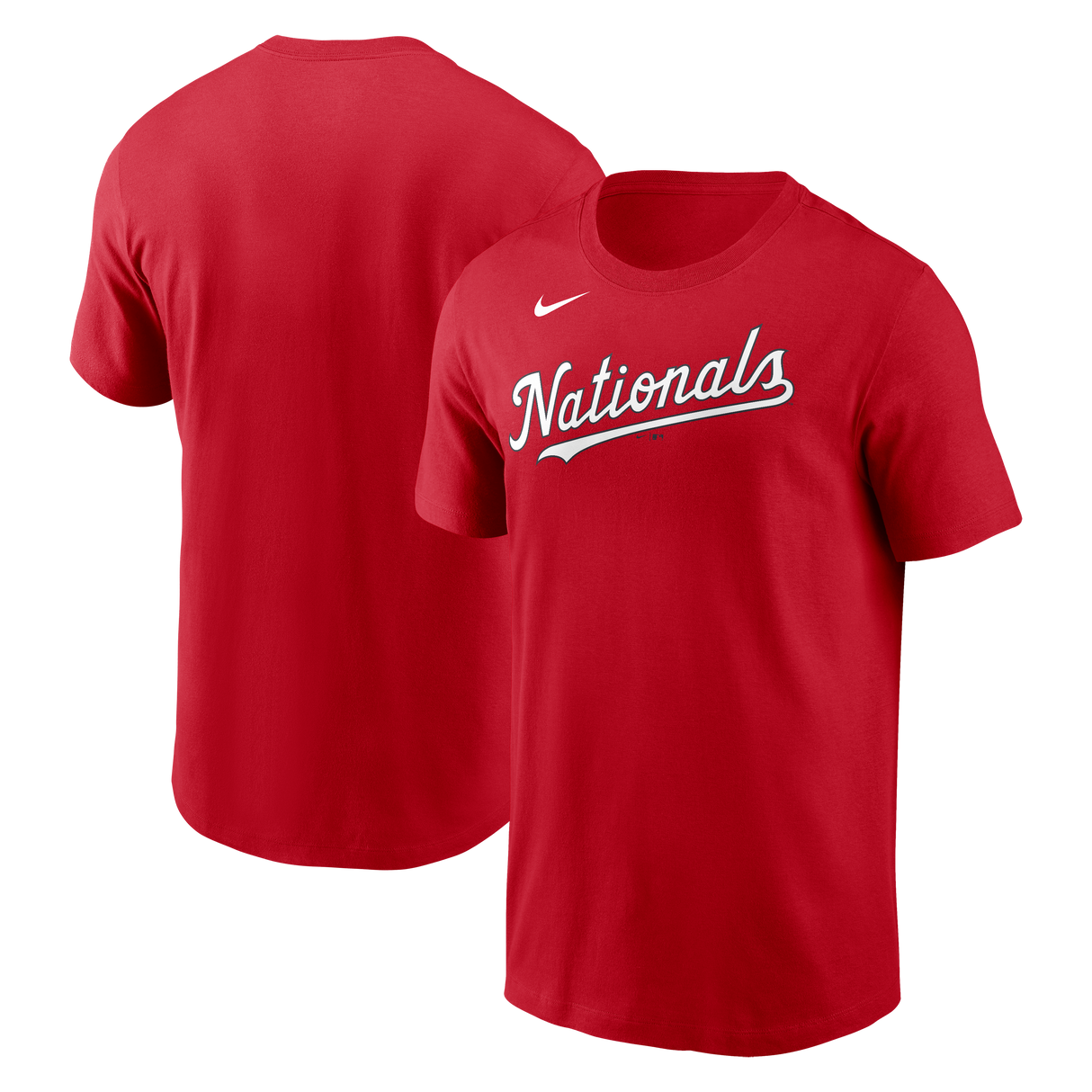 Nike Washington Nationals Men's Crew Neck Cotton Tee Fan Gear MLB Washington Nationals