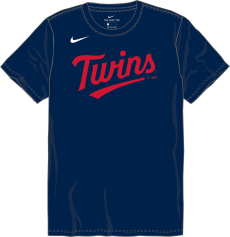 Nike Minnesota Twins Youth Crew Neck Cotton Tee Fan Gear MLB Minnesota Twins