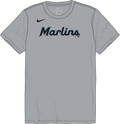 Nike Miami Marlins Youth Institutional Short Sleeve Cotton Tee Fan Gear MLB Miami Marlins
