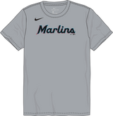 Nike Miami Marlins Youth Institutional Short Sleeve Cotton Tee Fan Gear MLB Miami Marlins