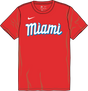 Nike Miami Marlins Youth Crew Neck Synthetic City Connect Tee Fan Gear MLB Miami Marlins