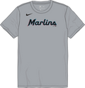 Nike Miami Marlins Youth Crew Neck Synthetic City Connect Tee Fan Gear MLB Miami Marlins
