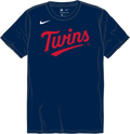 Nike Minnesota Twins Youth Crew Neck Synthetic Tee