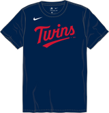 Nike Minnesota Twins Youth Crew Neck Synthetic Tee