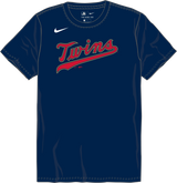Nike Minnesota Twins Youth Crew Neck Synthetic Tee