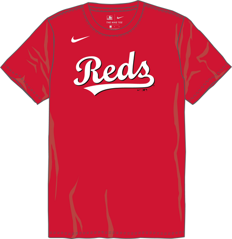 Nike Cincinnati Reds Youth Crew Neck Synthetic City Connect Tee Fan Gear MLB Cincinnati Reds