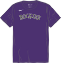 Nike Colorado Rockies Youth Crew Neck Synthetic City Connect Tee Fan Gear MLB Colorado Rockies