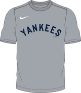 Nike New York Yankees Youth Institutional Short Sleeve Crew Neck Tee Fan Gear MLB New York Yankees