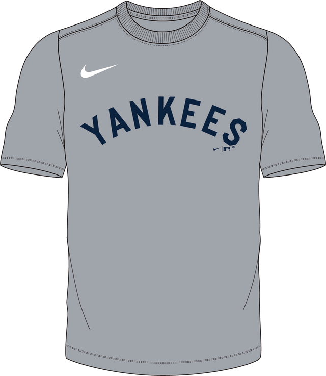 Nike New York Yankees Youth Institutional Short Sleeve Crew Neck Tee