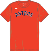 Nike Houston Astros Youth Institutional Short Sleeve Crew Neck Tee
