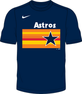 Nike Houston Astros Youth Institutional Short Sleeve Crew Neck Tee