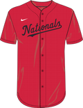 Nike Washington Nationals Youth Dri-Fit Full Button Jersey Fan Gear MLB Washington Nationals