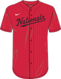 Nike Washington Nationals Youth Dri-Fit Full Button Jersey Fan Gear MLB Washington Nationals
