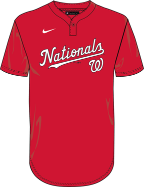 Nike Washington Nationals Youth 1-Button Jersey
