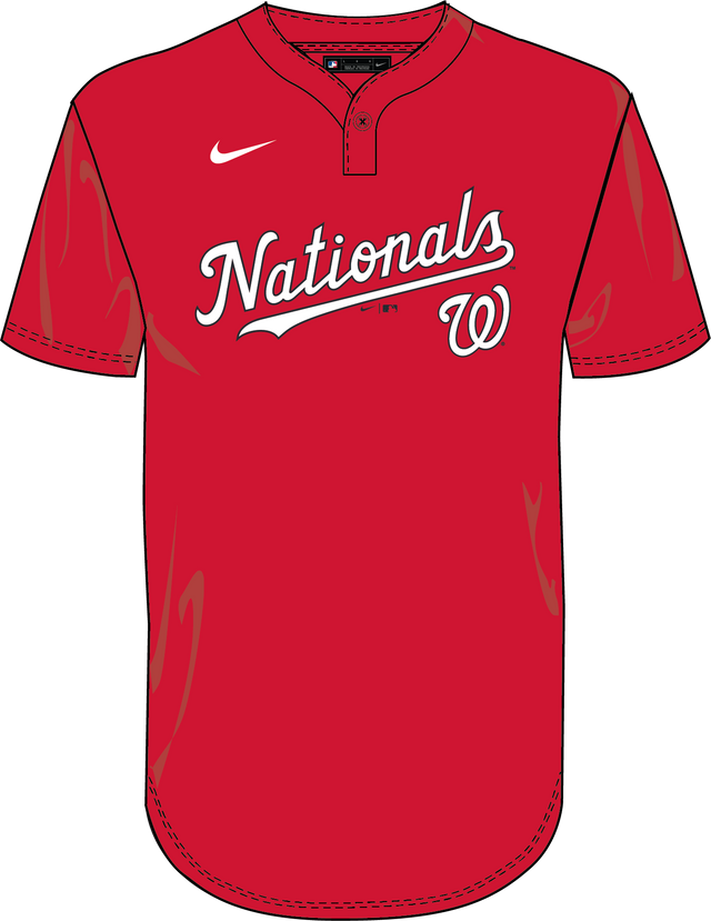 Nike Washington Nationals Youth 1-Button Jersey
