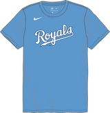 Nike Kansas City Royals Youth Institutional Short Sleeve Crew Neck Tee Fan Gear MLB Kansas City Royals