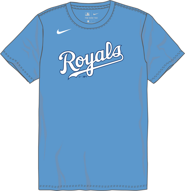 Nike Kansas City Royals Youth Institutional Short Sleeve Crew Neck Tee
